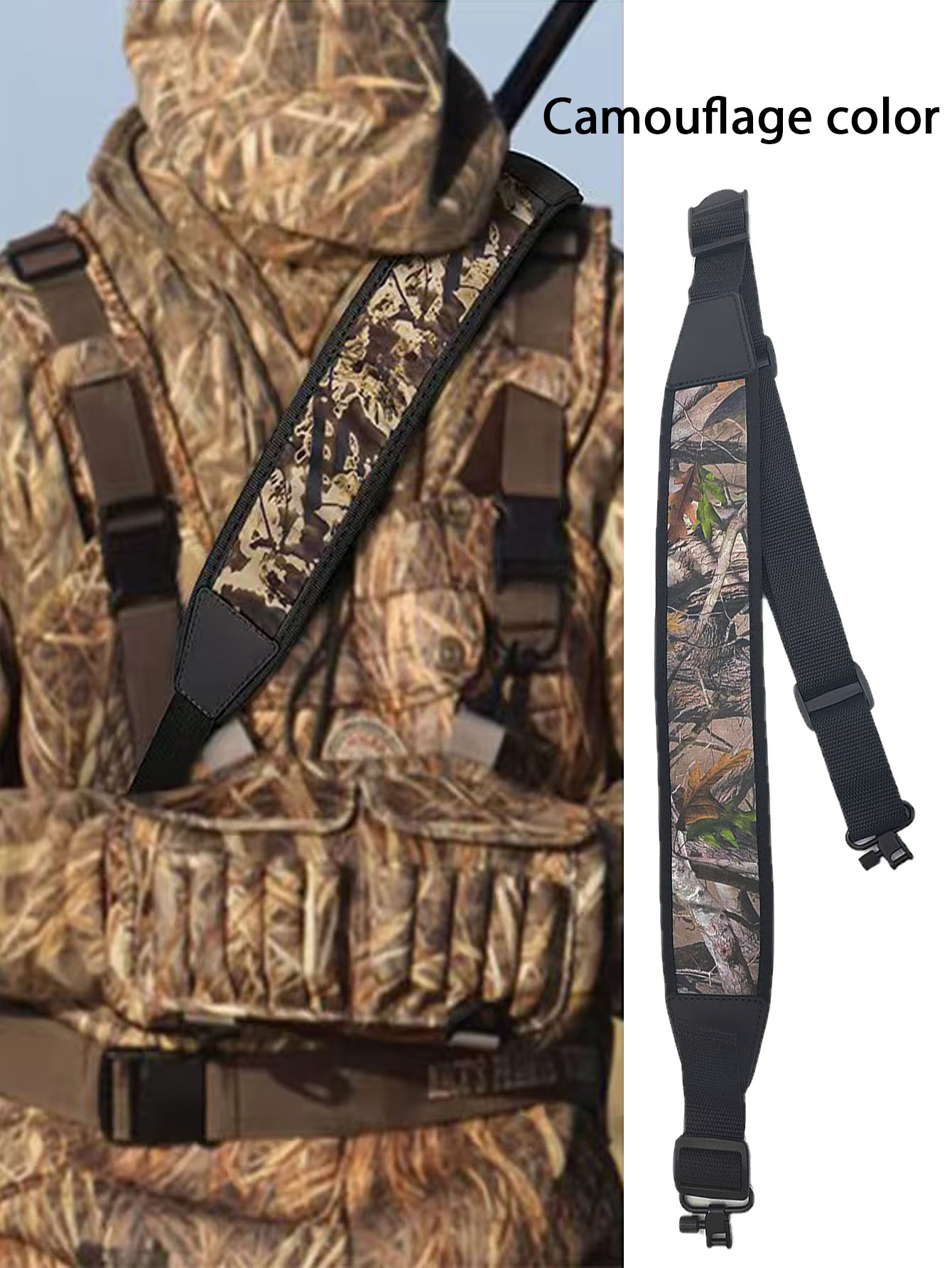 Hunting & Outdoor Supplies Carterton - Jagd-Schultergurt Multifunktionaler Outdoor-Taktikgürtel Schultergurt Jagdzubehör Zweipunkt-Schultergurt