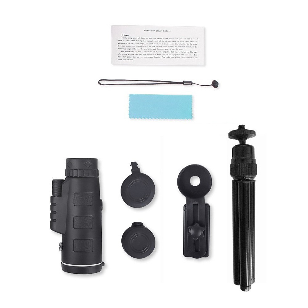 Monocular Night Vision - Zoom-Teleskop Monokular Smartphone-Adapter Nachtsicht Leistungsstarkes Monokular