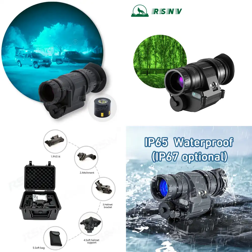 Monocular Night Vision - RSNV PVS14 Einsatzbereites Kopfmontiertes PVS-14 Gen2+