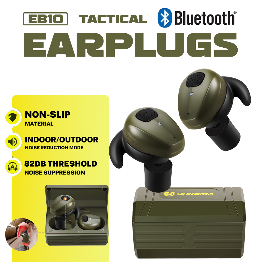 Shooting Ear Muff - YHKEMA EB10 Taktische Ohrstöpsel Bluetooth 5.3