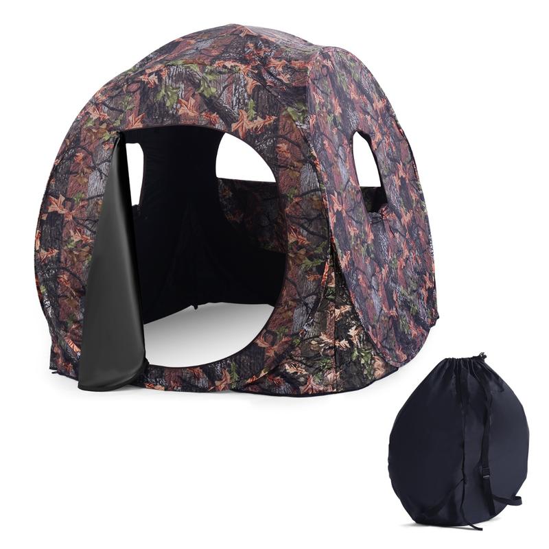 Hunting & Outdoor Supplies Carterton - 3-Personen Pop-Up Jagdzelt, PU Oxford-Gewebe, Stahlrahmen,