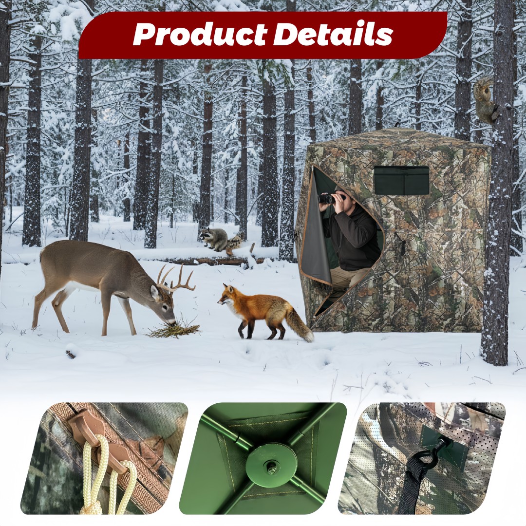 Hunting & Outdoor Supplies Carterton - Tarnfarbener Pop-Up Jagdstand mit Einfacher Montage,