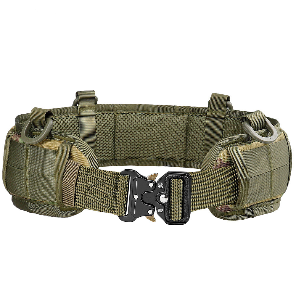 Hunting Outdoor Wear - Taktischer Nylon-Gürtel mit Schnellverschluss, Metallschnalle, Outdoor-Militär-Sportgürtel