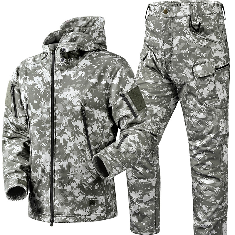Safari Outdoor Hunting Jackets - Winter Verdicken Männer Camo Anzug Wasserdichte