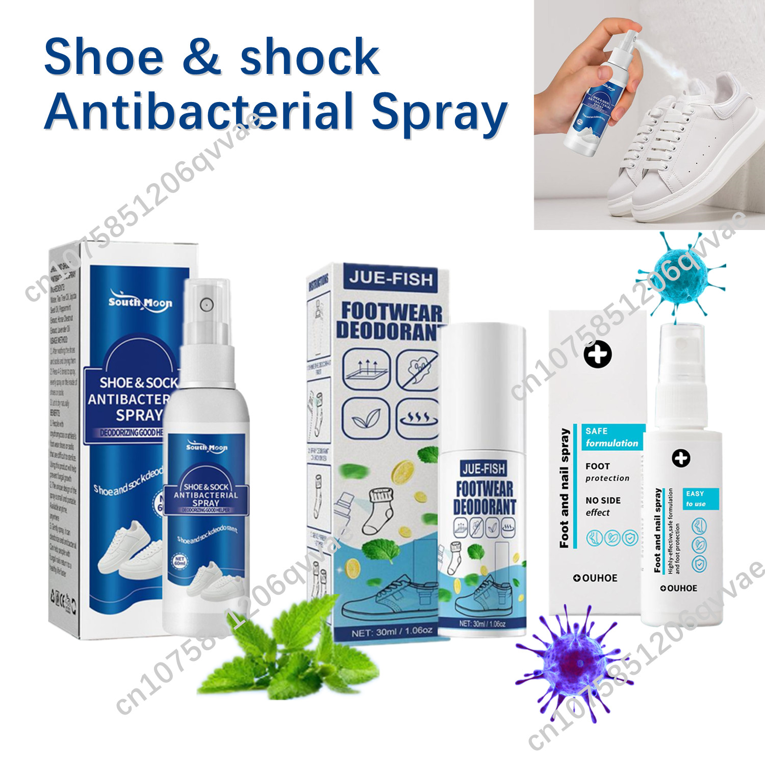 Scent Eliminator Spray - Fußparfüm, Geruch, Schuhgeruch, Nemesis, Deodorant, Geruchsentfernungsspray,