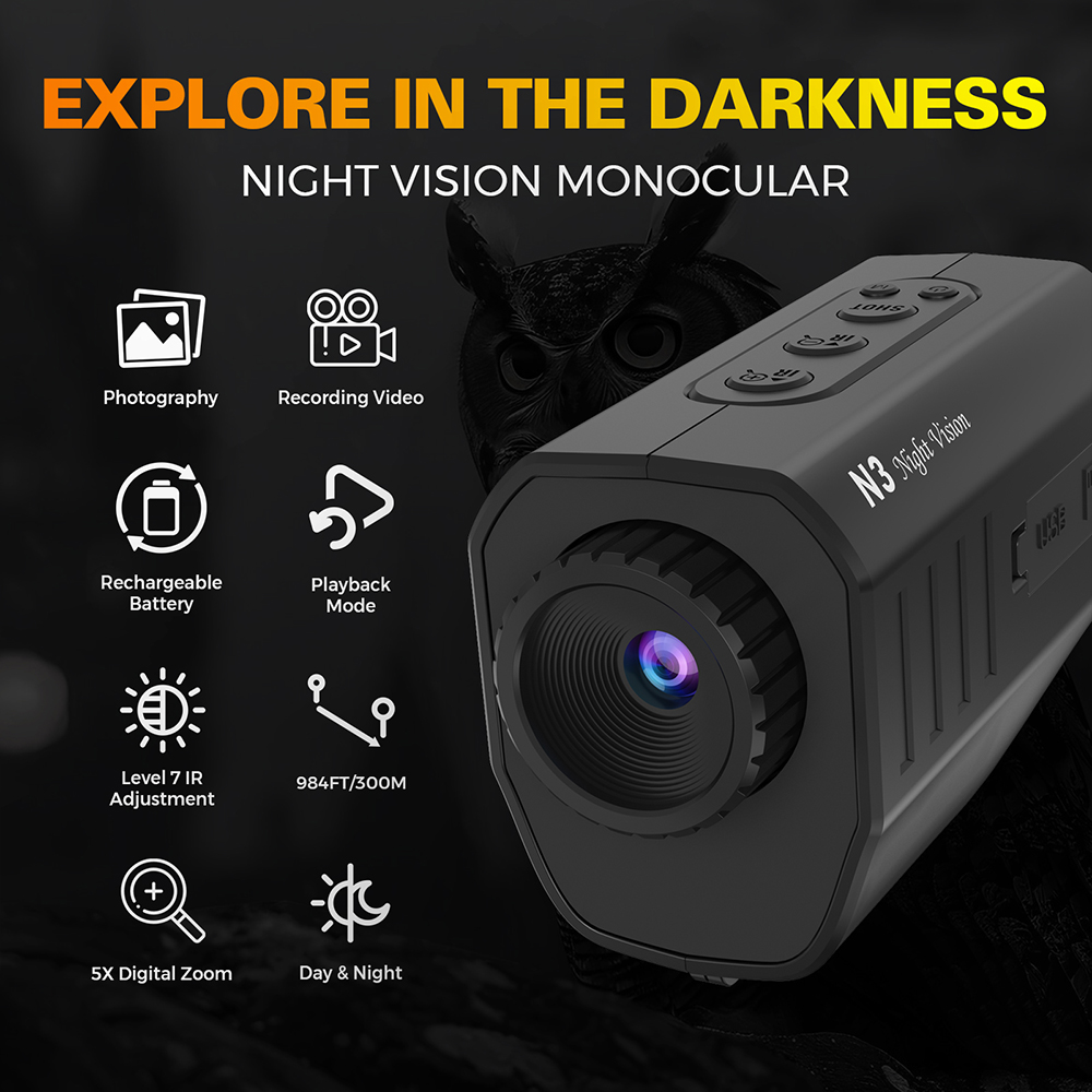 Nachtsichtmonokular 1080P 300M – Monocular Night Vision Bewertung und Preis
