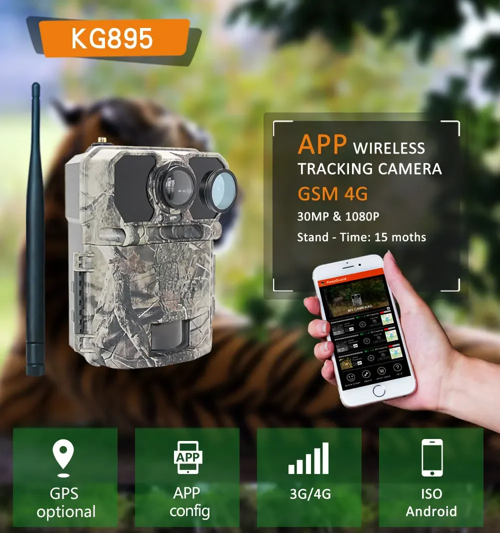 4G Jagd-Wildkamera 30MP/1080P  – Outdoor Hunting Camera Wireless Bewertung und Preis