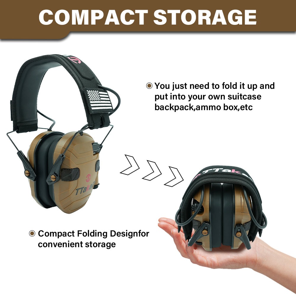 Neuer W1/W3 Faltbarer Elektron – Shooting Ear Muff Bewertung und Preis