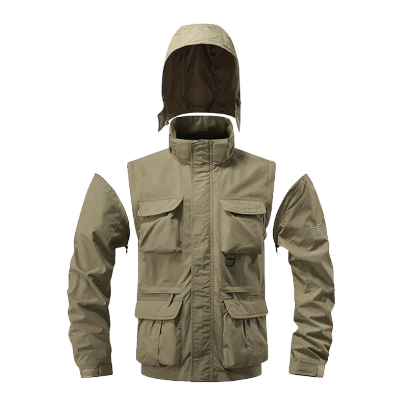 Abnehmbare Ärmel, winddichte K – Safari Outdoor Hunting Jackets Bewertung und Preis